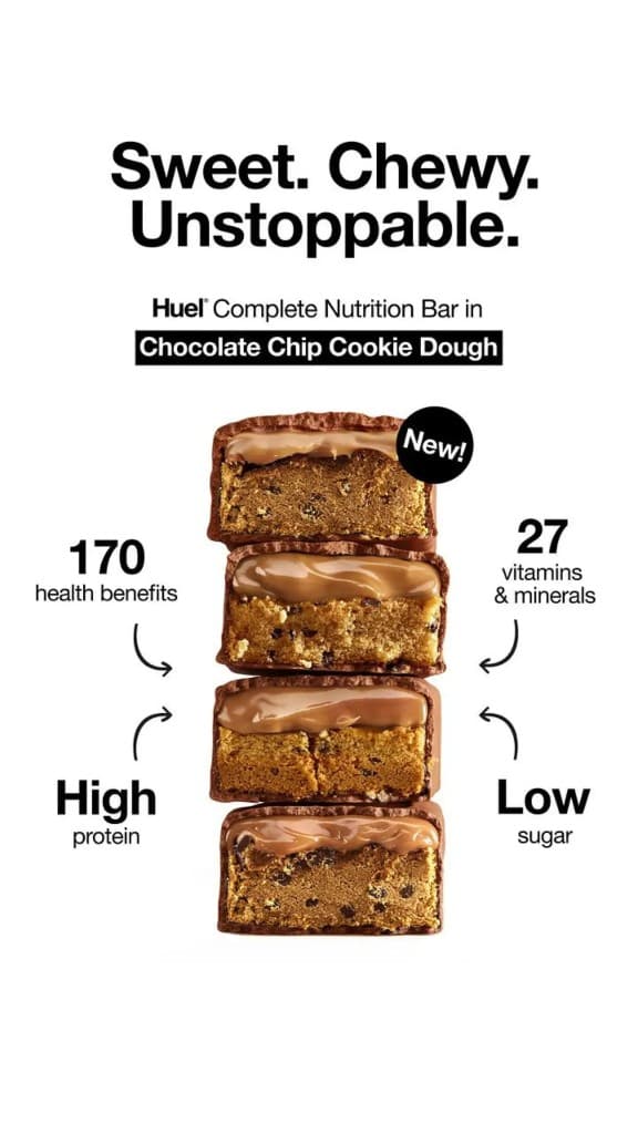 Huel nutrition bar ad creative