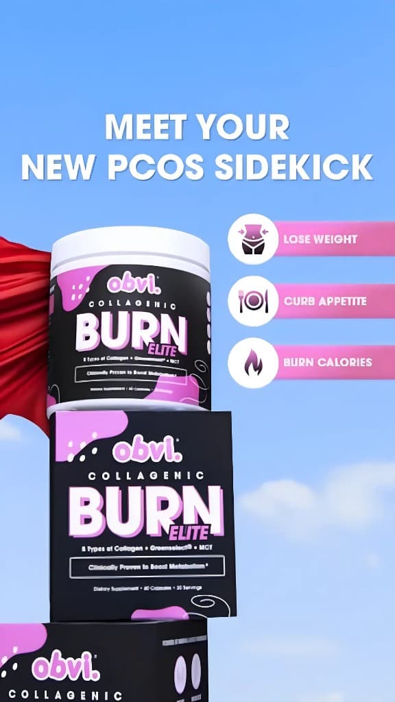 Obvi collagen burn ad creative
